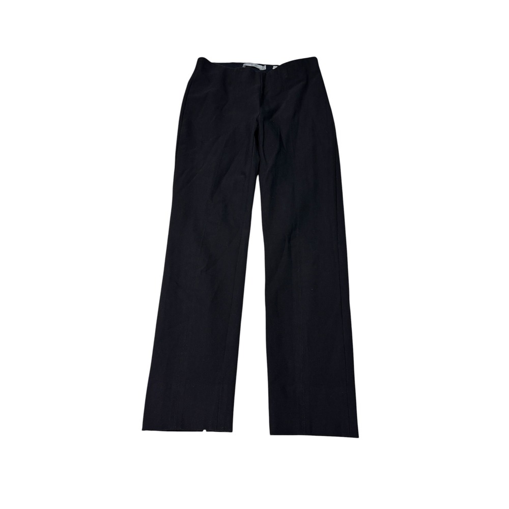 Vince Black Stretch Cotton Blend Split Hem Trousers Womens XS W26 L26 VR52921199